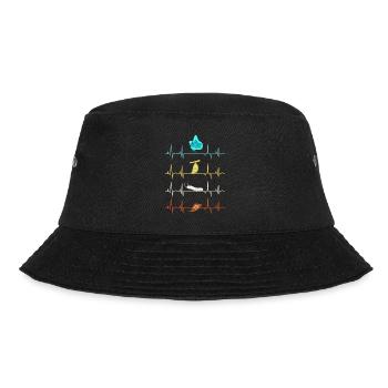 Entomology Milkweed Monarch Butterfly Heartbeat - Bucket Hat - black - Front - Lela (165cm)