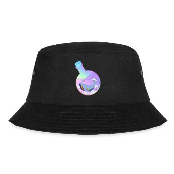 Rainbow whale in potion LGBT Pride Month - Bucket Hat - black - Front - Lela (165cm)