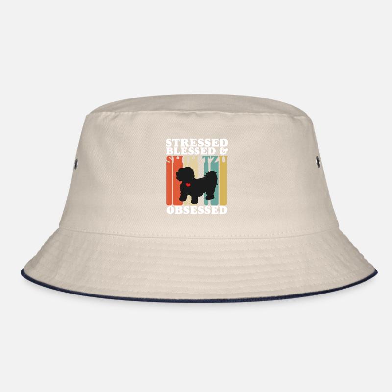 Blessed Shih Tzu Possessed Funny Bucket Hat