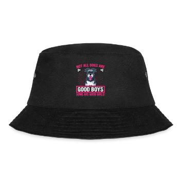 Zwergschnauzer Einige Sind Gute Mädchen Lustige - Bucket Hat - Schwarz - Vorne - Lela (165cm)