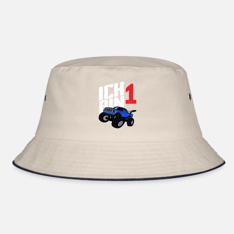 Monstertruck 1. Geburtstag Jungs Geschenk Bucket Hat
