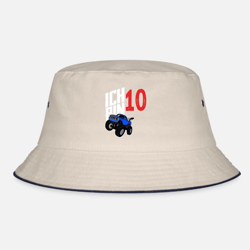 Monstertruck 10. Geburtstag Jungs Geschenk Bucket Hat