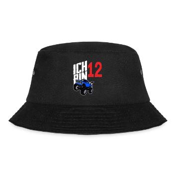 Monstertruck 12. Geburtstag Jungs Geschenk - Bucket Hat - Schwarz - Vorne - Lela (165cm)