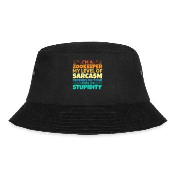 Zoowärter - Bucket Hat - Schwarz - Vorne - Lela (165cm)