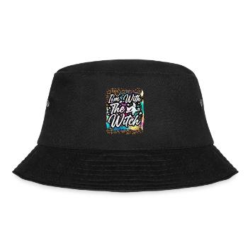 Halloween I'm with the witch Tie Dye - Bucket Hat - black - Front - Lela (165cm)