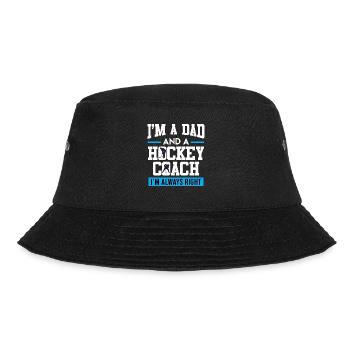 Dad and Hockey Coach Ice Hockey Dad - Bucket Hat - black - Front - Lela (165cm)