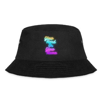 Glow Hard or Glow Home - Bucket Hat - black - Front - Lela (165cm)