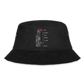 Motorcyclists understand this! - Bucket Hat - black - Front - Lela (165cm)