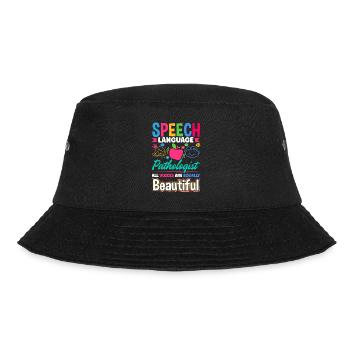 Speech Language Pathologist Pathology Speech - Bucket Hat - Schwarz - Vorne - Lela (165cm)
