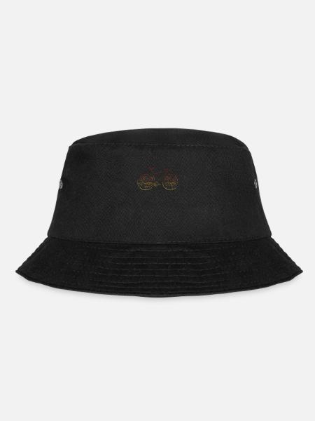 Rennrad Silhouette Fahrt Radfahren Biker lustig - Bucket Hat - Schwarz