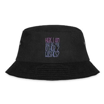 Here I Am, What Are Your Other 2 Wishes 2 - Bucket Hat - Schwarz - Vorne - Lela (165cm)