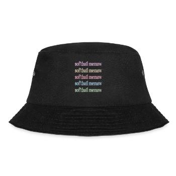 Memaw Grandma By Softball Player Softball Memaw - Bucket Hat - black - Front - Lela (165cm)