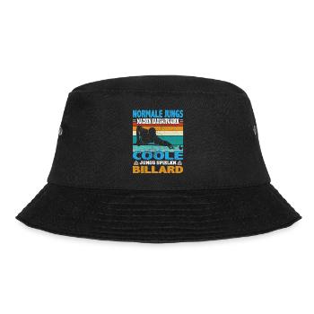 Snooker und Pool Billard Spruch für Billardspieler - Bucket Hat - Schwarz - Vorne - Lela (165cm)