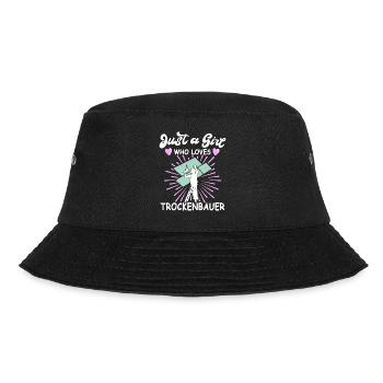 Trockenbauer Trockenbaumonteur Trockenbau - Bucket Hat - Schwarz - Vorne - Lela (165cm)