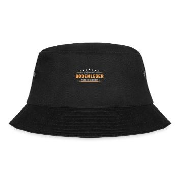 Bodenleger mit Leidenschaft Mosaikleger - Bucket Hat - Schwarz - Vorne - Lela (165cm)
