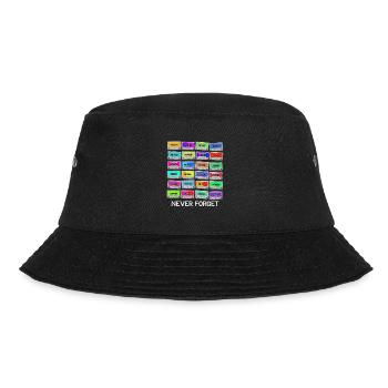 Never Forget Audio Cassette Tape - Never Forget - Bucket Hat - Schwarz - Vorne - Lela (165cm)