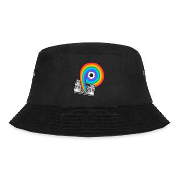 Photography Camera Lens Retro - Bucket Hat - Schwarz - Vorne - Lela (165cm)