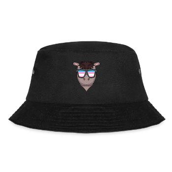 Transgender Transsexuell Pferd Geschenk - Bucket Hat - Schwarz - Vorne - Lela (165cm)