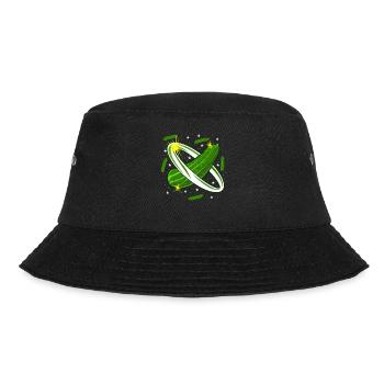 Gurke Weltraum Gurken - Bucket Hat - Schwarz - Vorne - Lela (165cm)