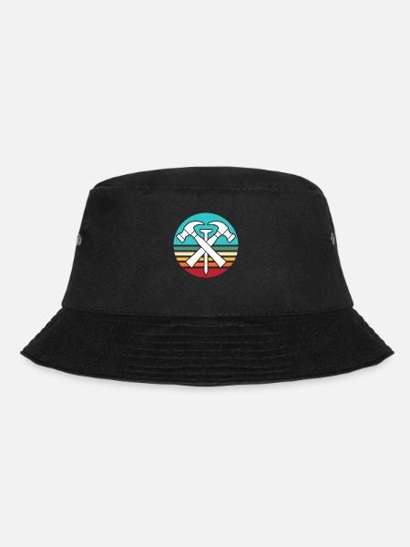 Dachdecker Motiv Dachdecken - Bucket Hat - Schwarz