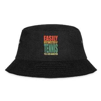 Tennis saying funny - Bucket Hat - black - Front - Lela (165cm)