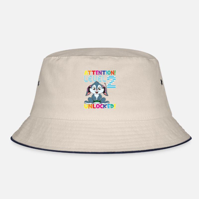 Attention Level 2 Unlocked Birthday Bucket Hat