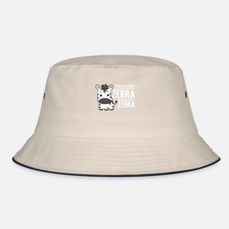 Sei immer du selbst, außer du kannst ein Zebra Bucket Hat