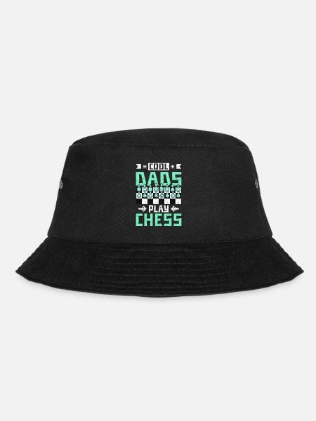 cool dads play chess - Bucket Hat - Schwarz