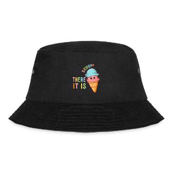 Scoop There It Is Eiscreme Eis Essen Sommer - Bucket Hat - Schwarz - Vorne - Lela (165cm)