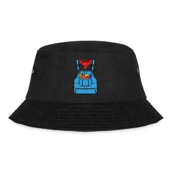 Farmer Costume Halloween - Bucket Hat - black - Front - Lela (165cm)