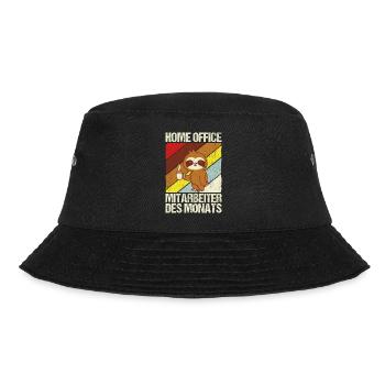 Home Office Mitarbeiter des Monats Spruch Homeoffi - Bucket Hat - Schwarz - Vorne - Lela (165cm)