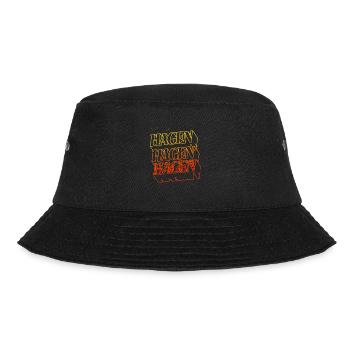 Hagen Germany City Skyline Home Font - Bucket Hat - black - Front - Lela (165cm)