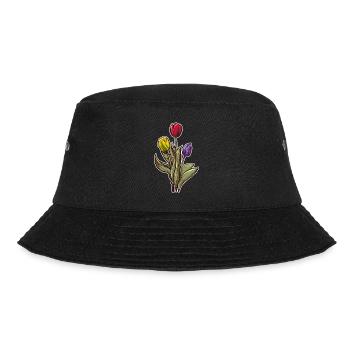 Garten Gärtner Florist Tulpen Blumen Liebhaber - Bucket Hat - Schwarz - Vorne - Lela (165cm)
