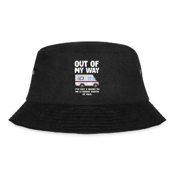 Lustige Briefzusteller Briefträger Post Geschenke - Bucket Hat - Schwarz - Vorne - Lela (165cm)
