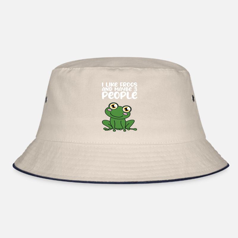 I like frogs and maybe 3 people Bucket Hat