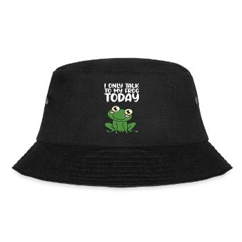 Ich Spreche Heute Nur Mit Meinem Frosch - Bucket Hat - Schwarz - Vorne - Lela (165cm)