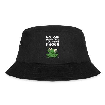 Man Kann Nie Zu Viele Frösche Haben - Bucket Hat - Schwarz - Vorne - Lela (165cm)