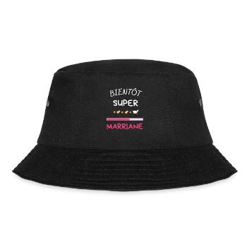 Bientôt Marraine Pour Futur Marraine Maman Baptême - Bucket Hat - black - Front - Lela (165cm)