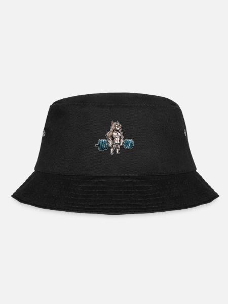 Pitbull Gewichtheben Fitness Gym Hundebesitzer - Bucket Hat - Schwarz