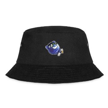 Sommer Blaubeeren Heidelbeeren Sonnenbrille - Bucket Hat - Schwarz - Vorne - Lela (165cm)