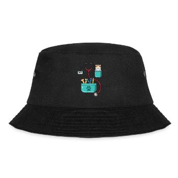 Veterinarian Costume Halloween - Bucket Hat - black - Front - Lela (165cm)