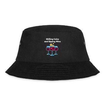 Lustiges Bitcoin und Kryptowährung Investor HODL - Bucket Hat - Schwarz - Vorne - Lela (165cm)