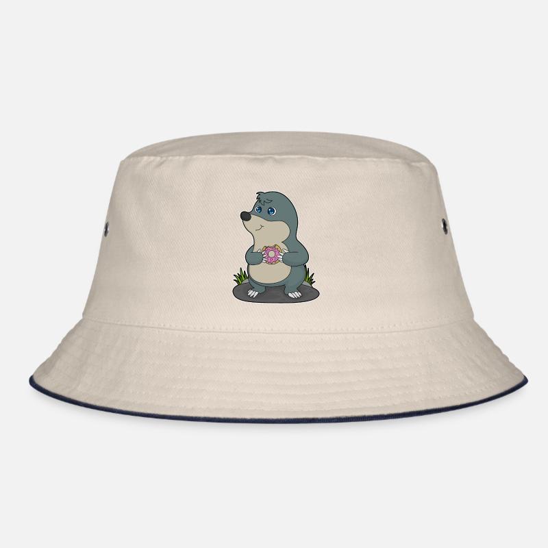 Mole with donut Bucket Hat