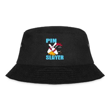 Pin Slayer Awesome Retro Bowling Design T-Shirt - Bob - noir - Devant - Lela (165cm)