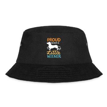 Proud To Have A Little Wiener - Bucket Hat - Schwarz - Vorne - Lela (165cm)
