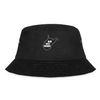 West Virginia Pride Geschenk - Bucket Hat - Schwarz - Vorne - Lela (165cm)