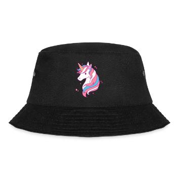 Trans Pride Unicorn LGBT Trans Ally - Bucket Hat - black - Front - Lela (165cm)