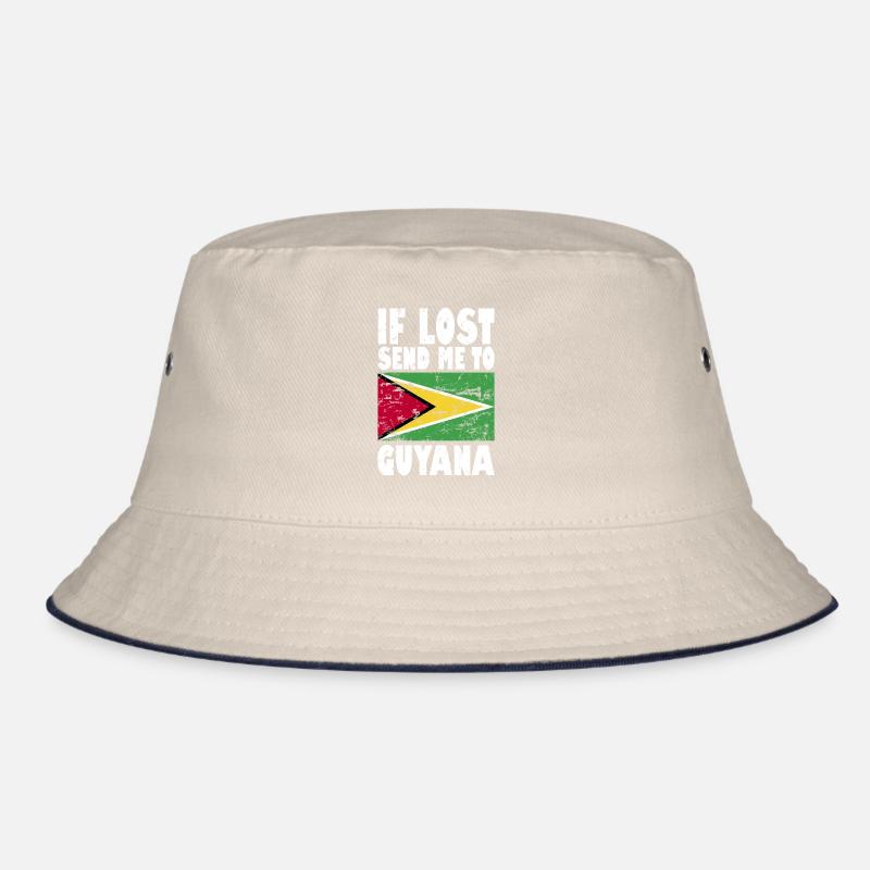 Guyana Flagge Spruch Bucket Hat