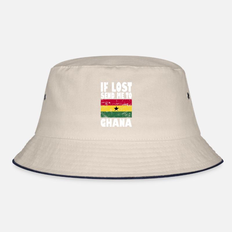 Ghana Flag Saying Bucket Hat