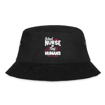 Krankenschwester Pfleger Krankenpfleger - Bucket Hat - Schwarz - Vorne - Lela (165cm)